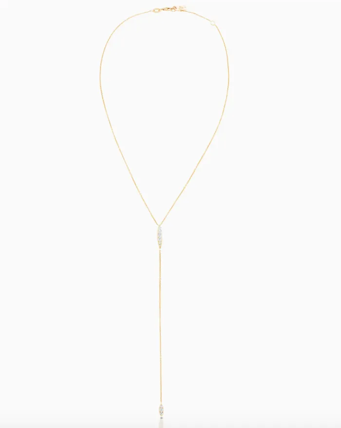 Earrings Calla Lily Lariat Carbon Hyde
