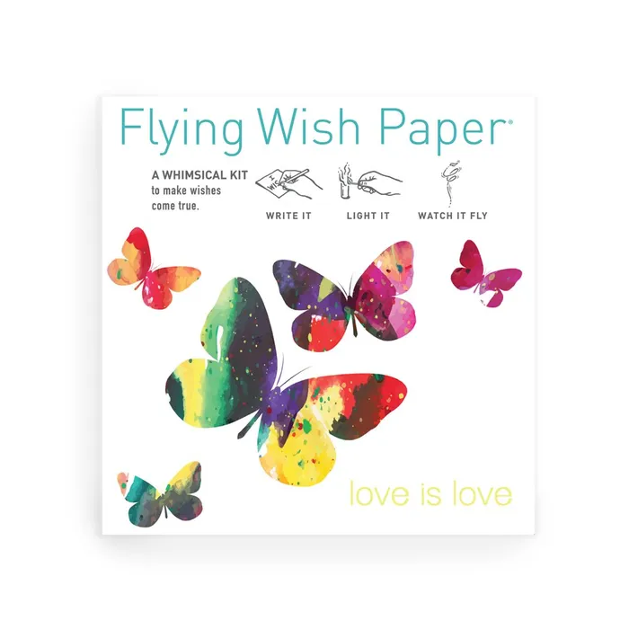 Earrings FLYING WISH PAPER Love is Love Flying Wish Paper Kit Mini