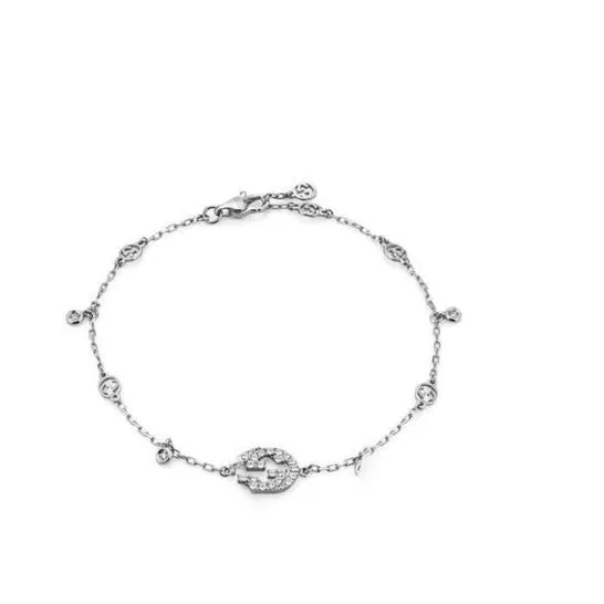 Bracelets Original Gucci Interlocking G Diamond Bracelet In Wg Yba729403003 JMS always Bracelets Original Gucci Interlocking G Diamond Bracelet In Wg Yba729403003 JMS always