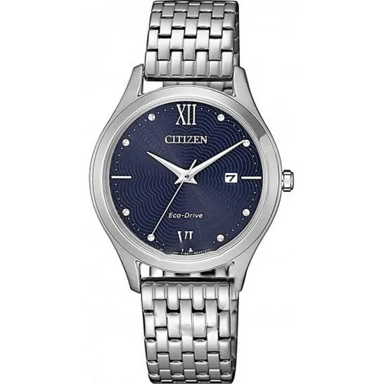 JMS always Watches Original Citizen EcoDrive Crystal Blue Dial Ladies Watch EW253087L JMS always Watches Original Citizen EcoDrive Crystal Blue Dial Ladies Watch EW253087L