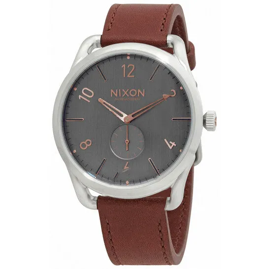 JMS always Watches Original Nixon C45 Leather Grey Dial Mens Watch A4652064 JMS always Watches Original Nixon C45 Leather Grey Dial Mens Watch A4652064