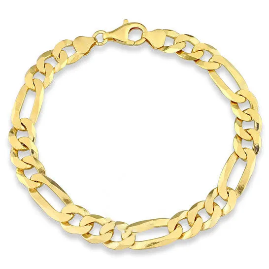 Original AMOUR 89mm Flat Figaro Chain Bracelet In Yellow Plated Sterling Silver 9 In JMS always Bracelets Original AMOUR 89mm Flat Figaro Chain Bracelet In Yellow Plated Sterling Silver 9 In JMS always Bracelets