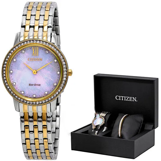 Original Citizen Silhouette Crystal White Mother of Pearl Dial Ladies Watch EX148465D JMS always Watches Original Citizen Silhouette Crystal White Mother of Pearl Dial Ladies Watch EX148465D JMS always Watches