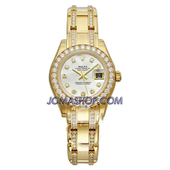 PreStyled Sets Original Rolex LadyDatejust Pearlmaster Mother of Pearl Dial 18K Yellow Gold Diamond Watch 8029874948MDDO JMS always PreStyled Sets Original Rolex LadyDatejust Pearlmaster Mother of Pearl Dial 18K Yellow Gold Diamond Watch 8029874948MDDO JMS always