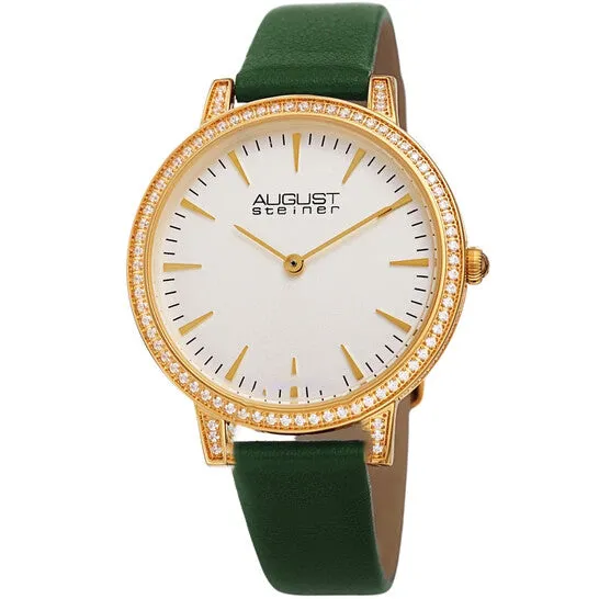 Watches JMS always Original August Steiner AS8274GN White Dial Ladies Watch AS8274GN Watches JMS always Original August Steiner AS8274GN White Dial Ladies Watch AS8274GN