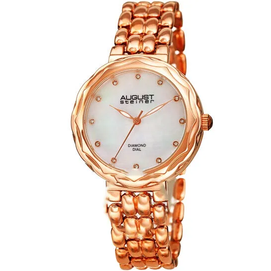 Watches JMS always Original August Steiner Quartz Diamond White Dial Ladies Watch AS8248RG Watches JMS always Original August Steiner Quartz Diamond White Dial Ladies Watch AS8248RG